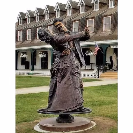 Bronze Life-Size Dancer Sculpture for Park Decor