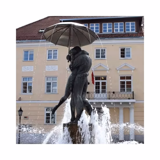 Bronze Life-Size Dancer Sculpture for Park Decor