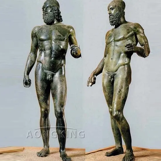 Life-Size Bronze Thinking Man Statue for Garden Decor