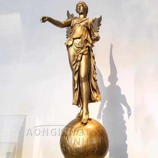 유명한 실물 크기 구리 대천사 종교 조각품 판매 중