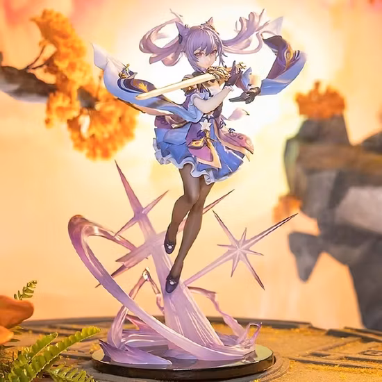 공장 공급 Keqing Genshin 충격 게임 장난감 도매 애니메이션 모델 그림