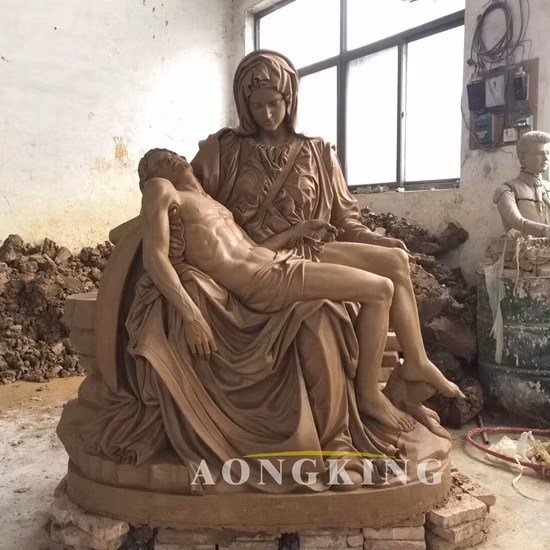 대형 야외 종교 인물, 예수 성심, 청동 조각품