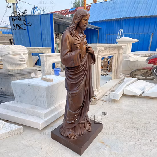 청동 가톨릭 교회 실물 크기 종교 그리스도 판매용 맞춤 제작 예수 동상
