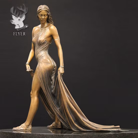 장식 유럽 유명인 야외 청동 조각 도시 장식을위한 실물 크기 그림 예술 조각